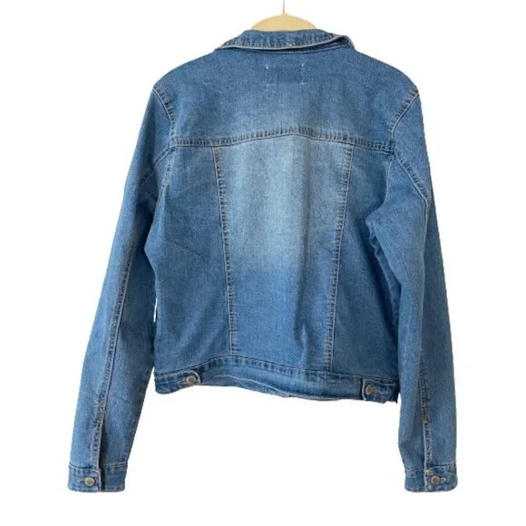 Beta House Classic Vintage Women Denim Jackets Light Blue Size XL - Picture 5 of 10